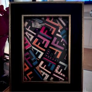 Fendi silk artwork for your office or store! 💯 silk